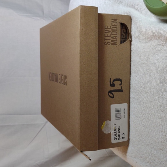 New in Box - Steve Madden - Brown Lace-Up Heeled Ankle Booties - Size 9.5 - Picture 10 of 13